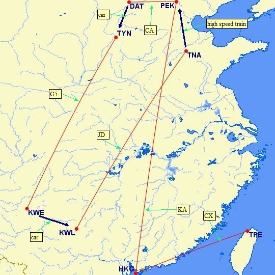 photo guizhou flights map Merged